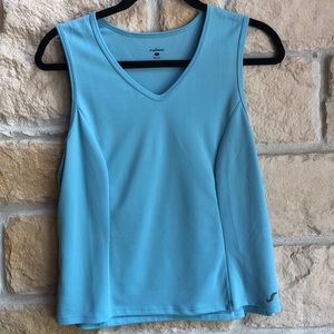 Shebeest aqua athletic tank top